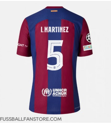 Barcelona Inigo Martinez #5 Replik Heimtrikot 2023-24 Kurzarm